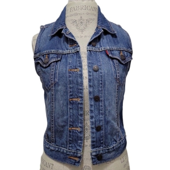 Levi's Jackets & Coats Levis Original Trucker Denim Vest Size S